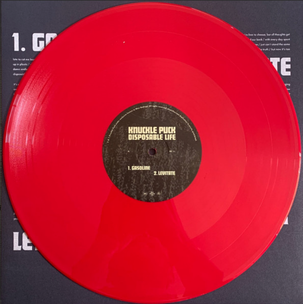 KNUCKLE PUCK - DISPOSABLE LIFE (RED APPLE VINYL 12" EP) | NEW Mint (M) Mint (M) - PUNK *NEW/COLOR*