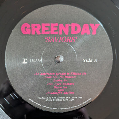 Green Day - Saviors (VINYL LP) | NEW - PUNK / NEW *SEALED*