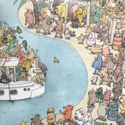 Dance Gavin Dance - Blood Wolf (VINYL 7" RISE NONE 2019) | Mint (M) Mint (M) - PUNK / NEW *SEALED*