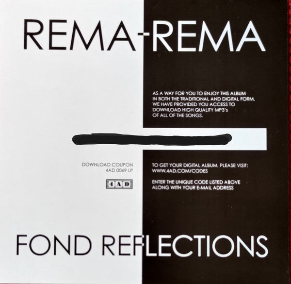 Rema-Rema - Fond Reflections | Mint (M) Mint (M) - POST PUNK