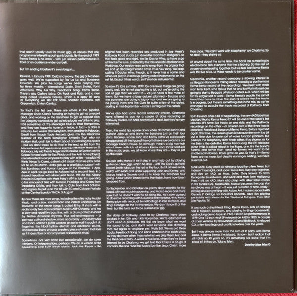 Rema-Rema - Fond Reflections | Mint (M) Mint (M) - POST PUNK