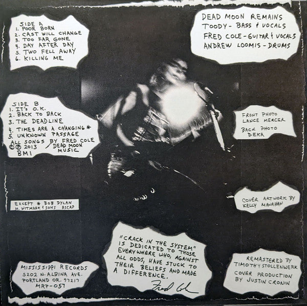 Dead Moon - Crack In The System (VINYL LP Mississippi MRP-057) | Mint (M) Near Mint (NM) - PUNK *NEW*