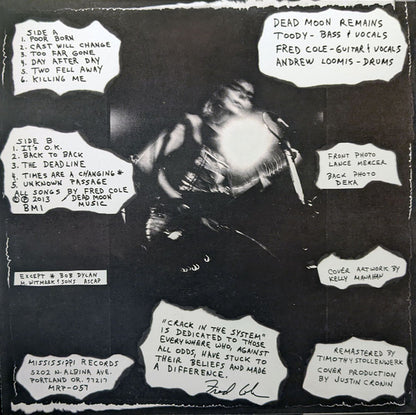 Dead Moon - Crack In The System (VINYL LP Mississippi MRP-057) | Mint (M) Near Mint (NM) - PUNK *NEW*