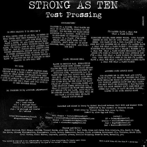 Test Pressing (VINYL 7") | Mint (M) Mint (M) - PUNK *NEW*