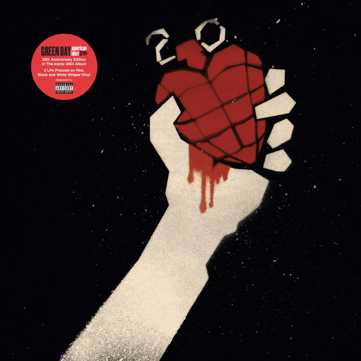 American Idiot: 20th Anniversary (RED & BLACK SPLATTER VINYL) | Mint (M) Mint (M) - PUNK *SEALED/COLOR*