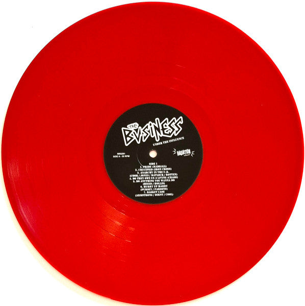 The Business - Under The Influence (RED VINYL LP) | NEW - PUNK *SEALED/COLOR*