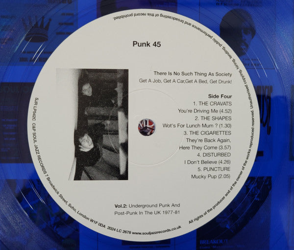 Various - Punk 45: There Is No Such Thing As Society | Mint (M) Mint (M) - PUNK *SEALED/COLOR*