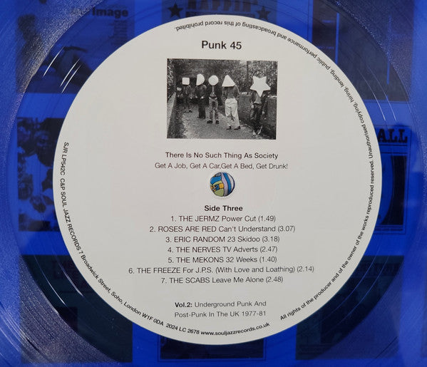 Various - Punk 45: There Is No Such Thing As Society | Mint (M) Mint (M) - PUNK *SEALED/COLOR*