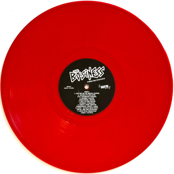 The Business - Under The Influence (RED VINYL LP) | NEW - PUNK *SEALED/COLOR*
