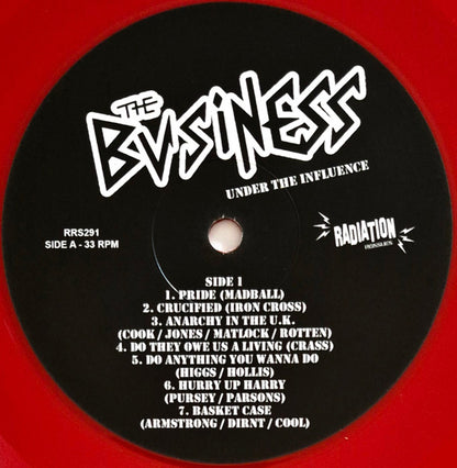 The Business - Under The Influence (RED VINYL LP) | NEW - PUNK *SEALED/COLOR*