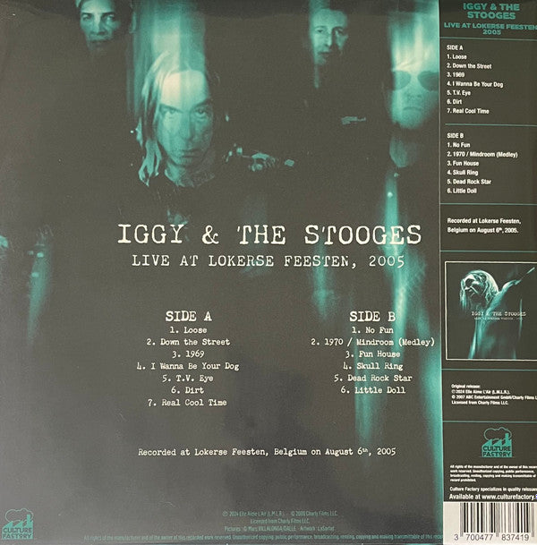 Iggy Pop & The Stooges Live At Lokerse Feesten, 2005 LP Mint (M) Mint (M)