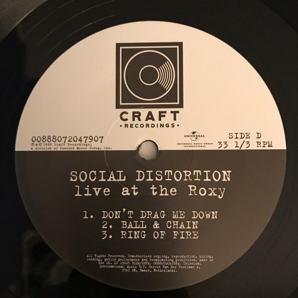 Live At The Roxy | Mint (M) Mint (M) - PUNK *SEALED*