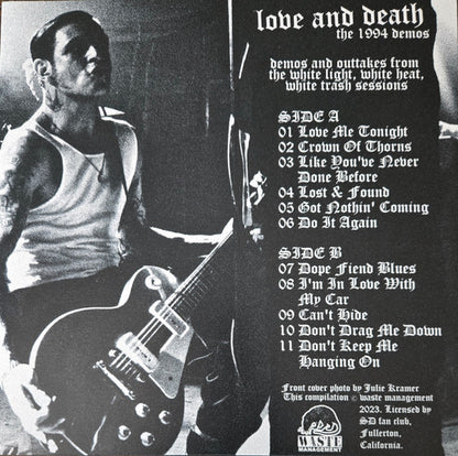 Social Distortion - Love And Death (The 1994 Demos)(VINYL LP) | - PUNK *SEALED*