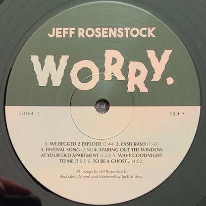 Worry. *DINGED* (VINYL) | Mint (M) Excellent (EX) - PUNK *SEALED*