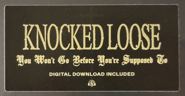 Knocked Loose - You Won't Go Before You're Supposed To (VINYL) | Mint (M) Mint (M) - PUNK *SEALED*