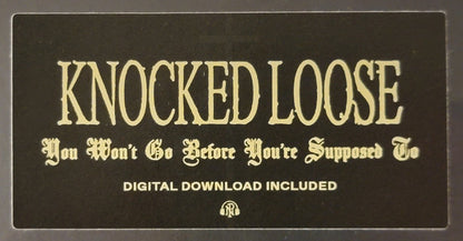 Knocked Loose - You Won't Go Before You're Supposed To (VINYL) | Mint (M) Mint (M) - PUNK *SEALED*