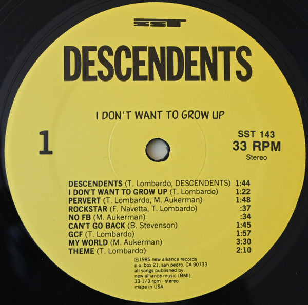 I Don't Want To Grow Up (VINYL) | Mint (M) Mint (M) - PUNK *SEALED*