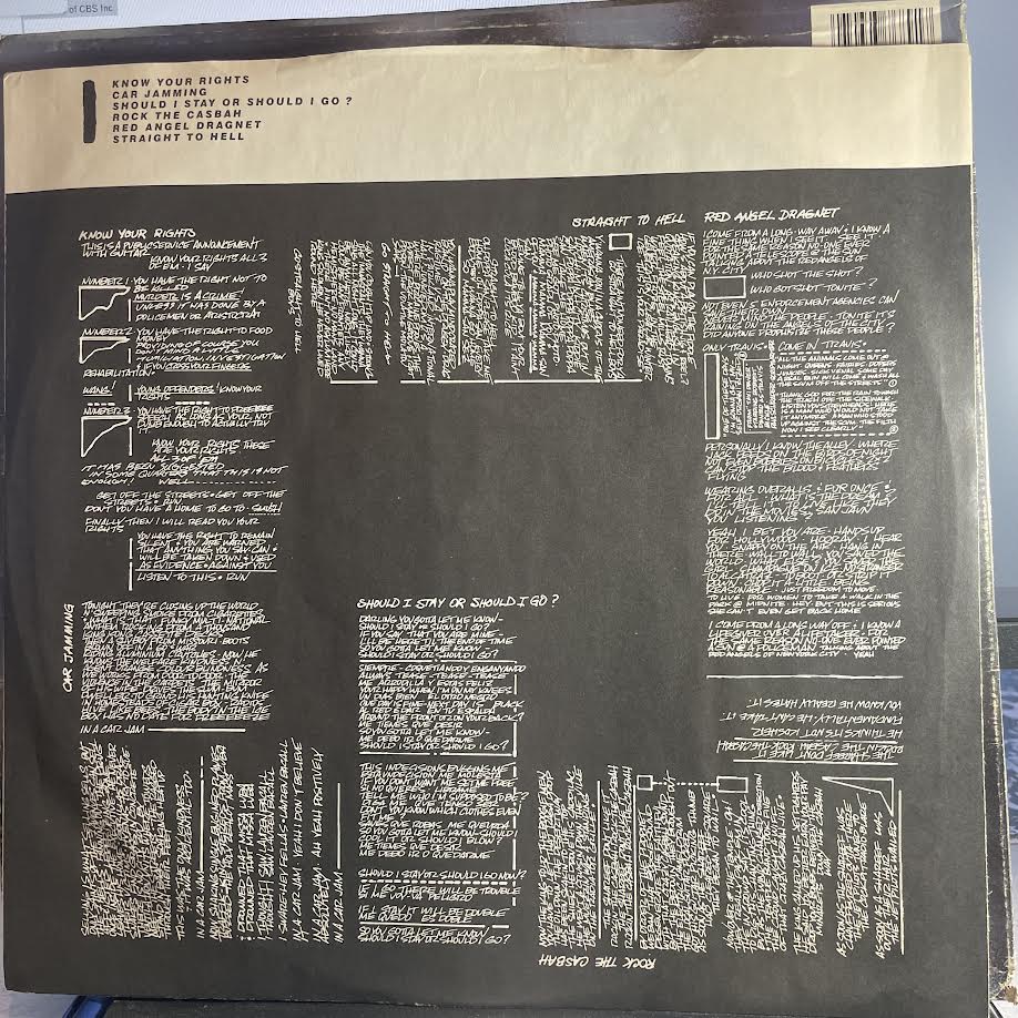 Combat Rock (VINYL) | Excellent (EX) Very Good Plus (VG+) - PUNK / USED *EXCELLENT*