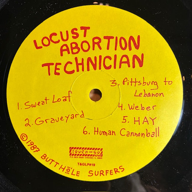 Locust Abortion Technician (VINYL) | Excellent (EX) Very Good Plus Plus (VG++) - PUNK / USED *EXCELLENT*