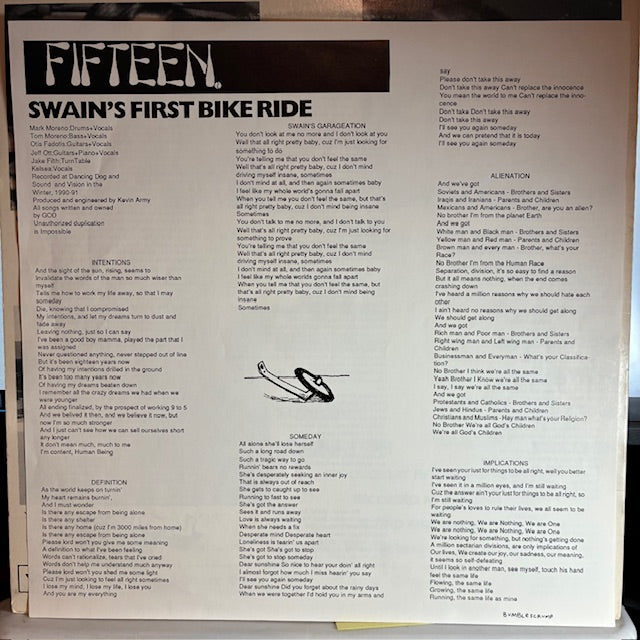 Swain's First Bike Ride (VINYL) | Excellent (EX) Excellent (EX) - PUNK / USED *EXCELLENT*