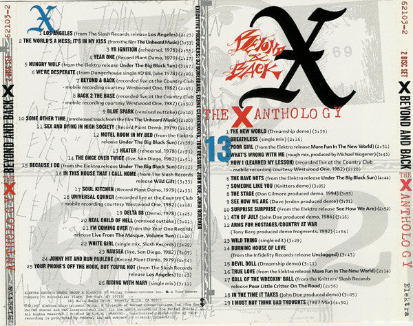 Beyond & Back: The X Anthology (CD) | Excellent+ (EX+) Excellent+ (EX+) - PUNK / USED *EXCELLENT*