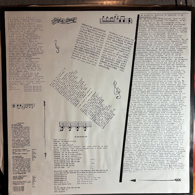Weaponry Listens To Love (VINYL) | Excellent (EX) Very Good Plus (VG+) - PUNK / USED *EXCELLENT*