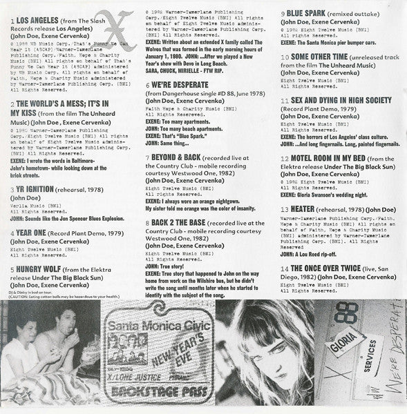 Beyond & Back: The X Anthology (CD) | Excellent+ (EX+) Excellent+ (EX+) - PUNK / USED *EXCELLENT*