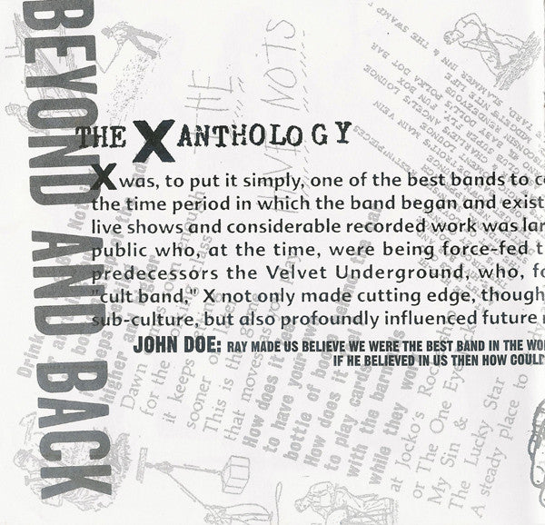 Beyond & Back: The X Anthology (CD) | Excellent+ (EX+) Excellent+ (EX+) - PUNK / USED *EXCELLENT*