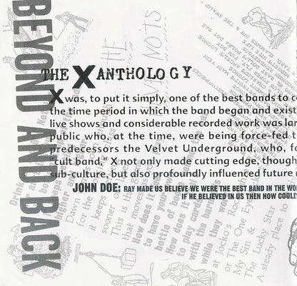 Beyond & Back: The X Anthology (CD) | Excellent+ (EX+) Excellent+ (EX+) - PUNK / USED *EXCELLENT*