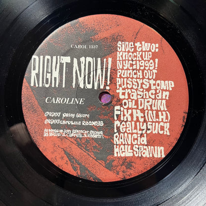 Right Now! (VINYL) | Near Mint- (NM-) Excellent+ (EX+) - PUNK / USED *NEAR MINT-*