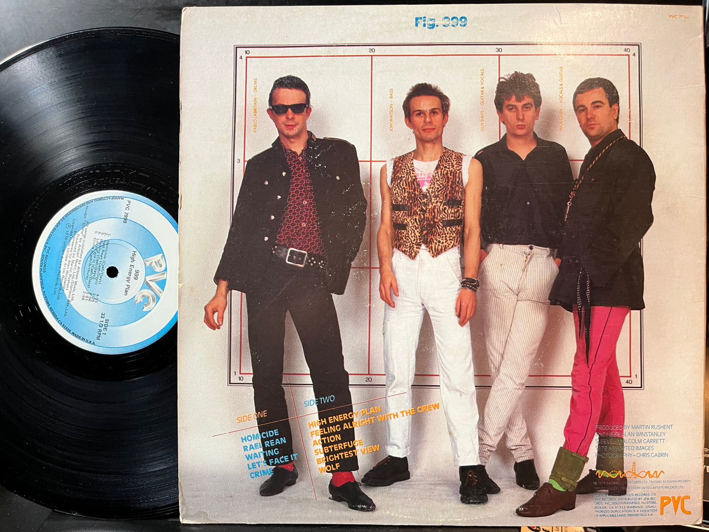 999 - High Energy Plan (VINYL) | Near Mint (NM) Very Good Plus (VG+) - PUNK / USED *NEAR MINT*