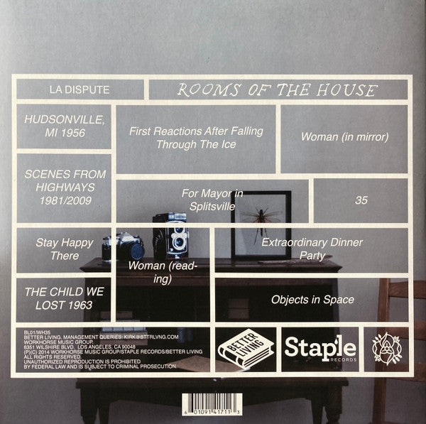 La Dispute Rooms Of The House LP Near Mint (NM or M-) Near Mint (NM or M-)