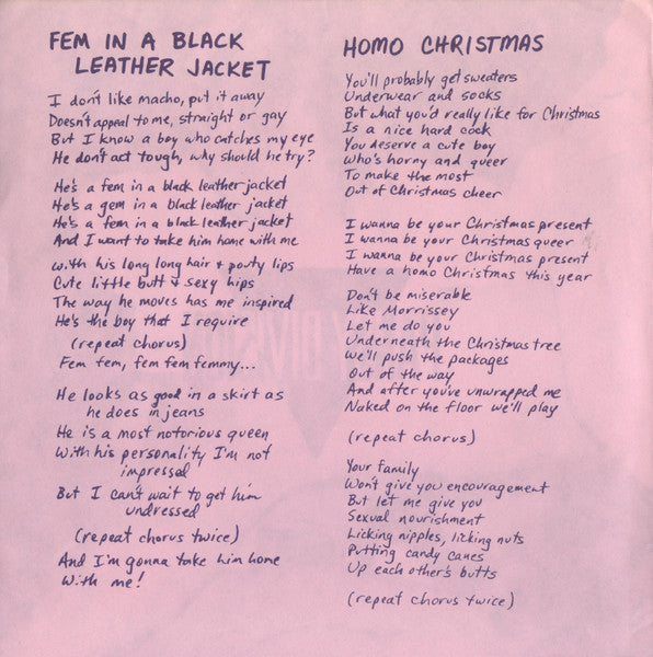 Fem In A Black Leather Jacket (7" VINYL) | - PUNK / USED *NEAR MINT*