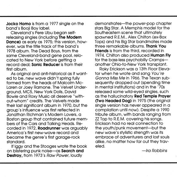 Sounds Of The Seventies - Punk And New Wave (CD) | Near Mint (NM) Near Mint (NM) - PUNK / USED *NEAR MINT*