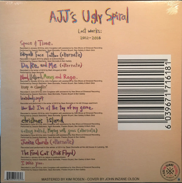 AJJ - AJJ's Ugly Spiral: Lost Works 2012-2016 *CLEAR* | Near Mint (NM) Near Mint (NM) - PUNK / USED *NEAR MINT*