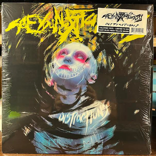 Distractions (BLUE/YELLOW SMASH VINYL) | Near Mint (NM or M-) Mint (M) - PUNK / USED *NEAR MINT*