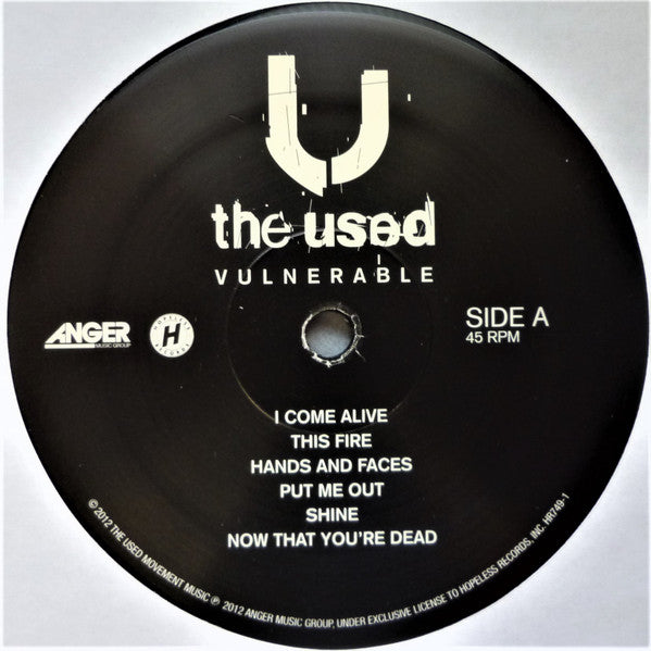 The Used - Vulnerable (VINYL LP) | USED Near Mint (NM or M-) Near Mint (NM or M-) - PUNK / USED *NEAR MINT*