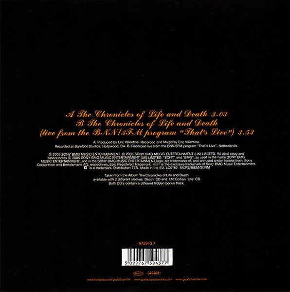 The Chronicles Of Life And Death (7") | Near Mint (NM) Near Mint (NM) - PUNK / USED *NEAR MINT*
