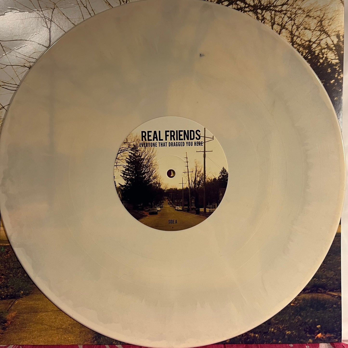 Real Friends Everyone That Dragged You Here *WHITE* LP Near Mint (NM or M-) Near Mint (NM or M-)