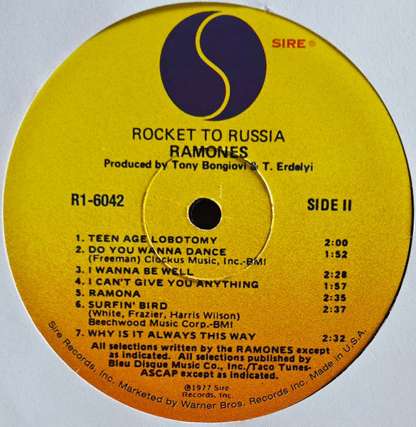 Ramones - Rocket To Russia (180G VINYL LP RHINO R1 6042 2011) | Near Mint (NM or M-) Near Mint (NM) - PUNK / USED *NEAR MINT*