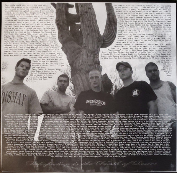 Satisfaction Is The Death Of Desire (VINYL) | Near Mint (NM) Near Mint (NM) - PUNK / USED *NEAR MINT*