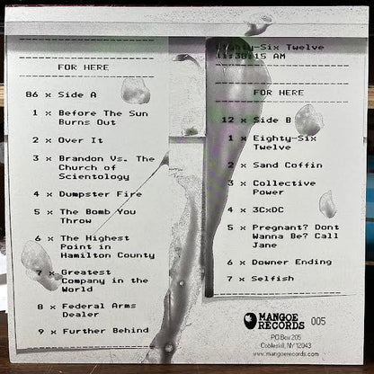 8612 (VINYL) | Near Mint (NM or M-) Mint (M) - PUNK / USED *NEAR MINT*