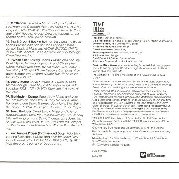 Sounds Of The Seventies - Punk And New Wave (CD) | Near Mint (NM) Near Mint (NM) - PUNK / USED *NEAR MINT*