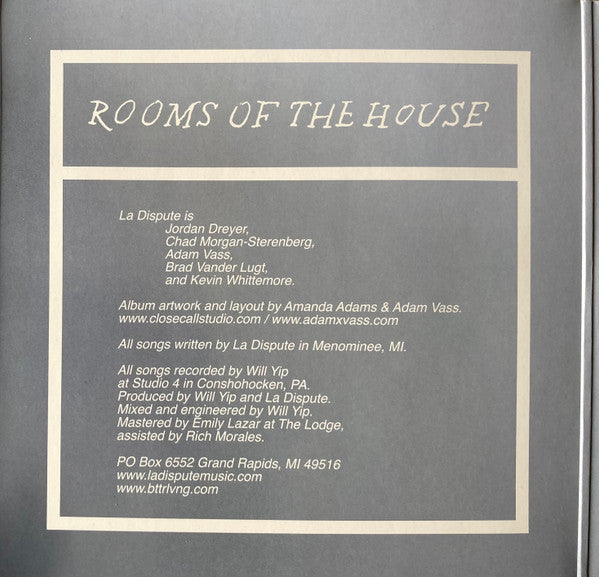 La Dispute Rooms Of The House LP Near Mint (NM or M-) Near Mint (NM or M-)