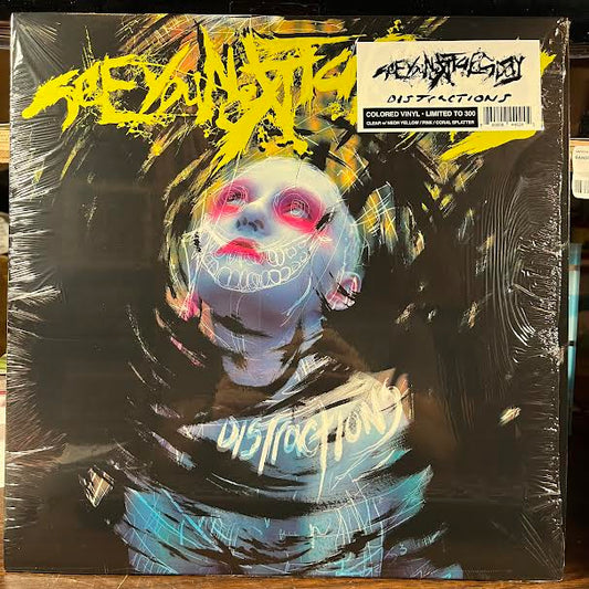 Distractions (YELLOW/PINK SPLATTER) | Near Mint (NM or M-) Mint (M) - PUNK / USED *NEAR MINT*