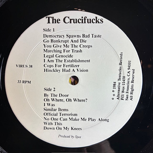 The Crucifucks (VINYL) | Very Good Plus (VG+) Excellent (EX) - PUNK / USED *VERY GOOD+*