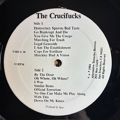 The Crucifucks (VINYL) | Very Good Plus (VG+) Excellent (EX) - PUNK / USED *VERY GOOD+*