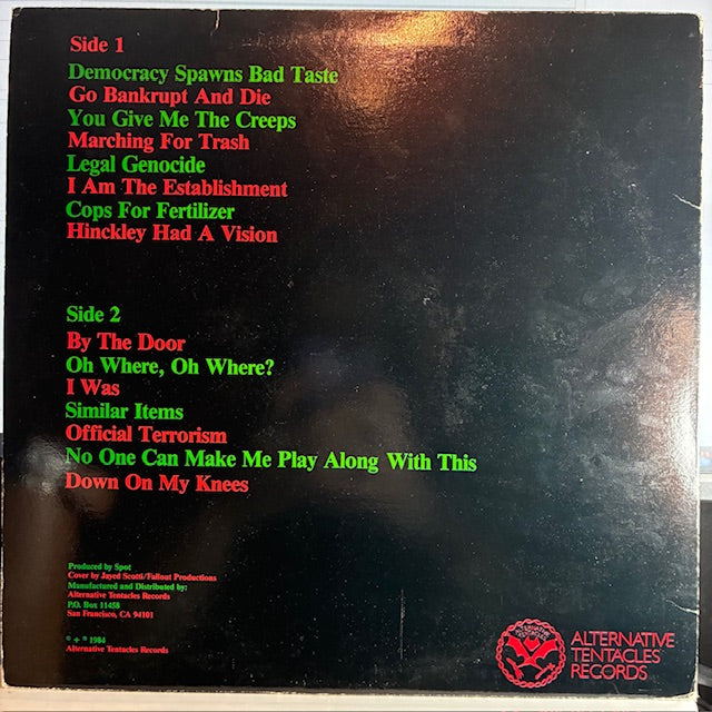 The Crucifucks (VINYL) | Very Good Plus (VG+) Excellent (EX) - PUNK / USED *VERY GOOD+*