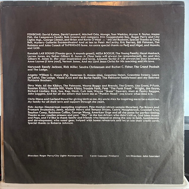 Fishbone (VINYL) | Very Good (VG) Very Good Plus (VG+) - PUNK / USED *VERY GOOD*