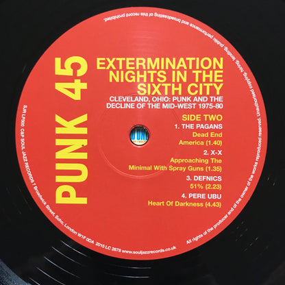 Punk 45: Extermination Nights In The Sixth City! Cleveland, Ohio : Punk And The Decline Of The Mid West 1975 - 82 | Mint (M) Mint (M)
